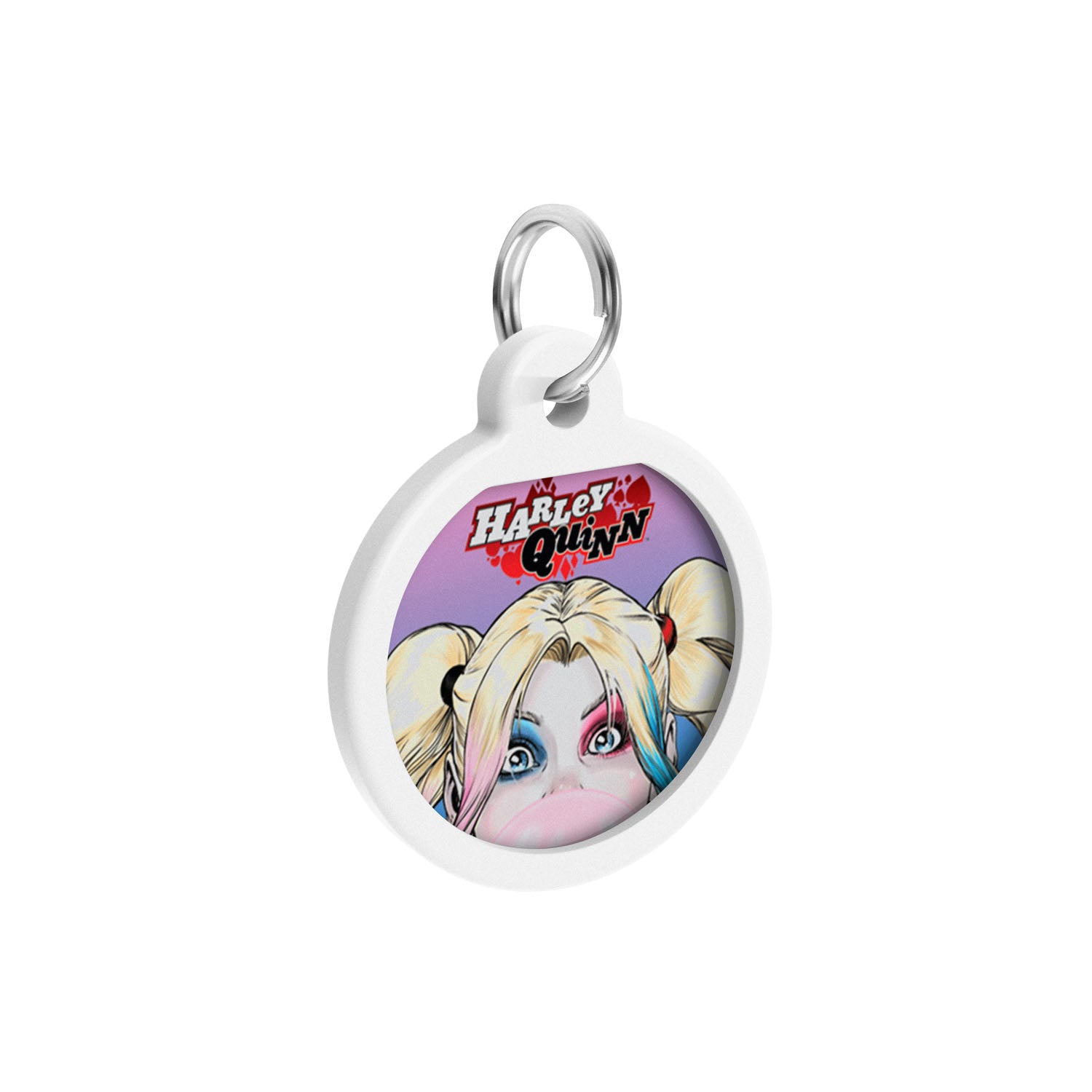 WAUDOG Smart ID metal pet tag with QR-passport, "Harley Quinn" -0625-1001