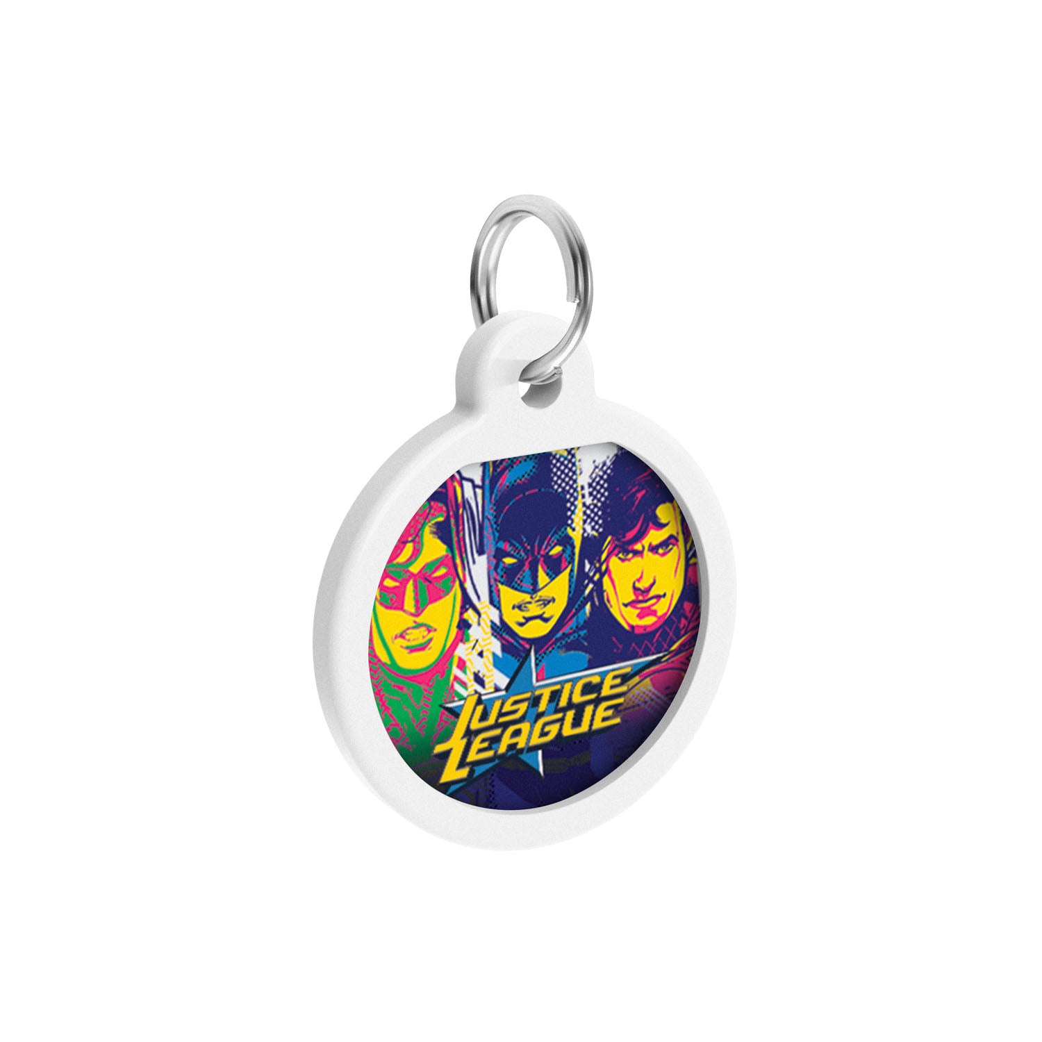 WAUDOG Smart ID metal pet tag with QR-passport, "Justice League"  -0625-1015