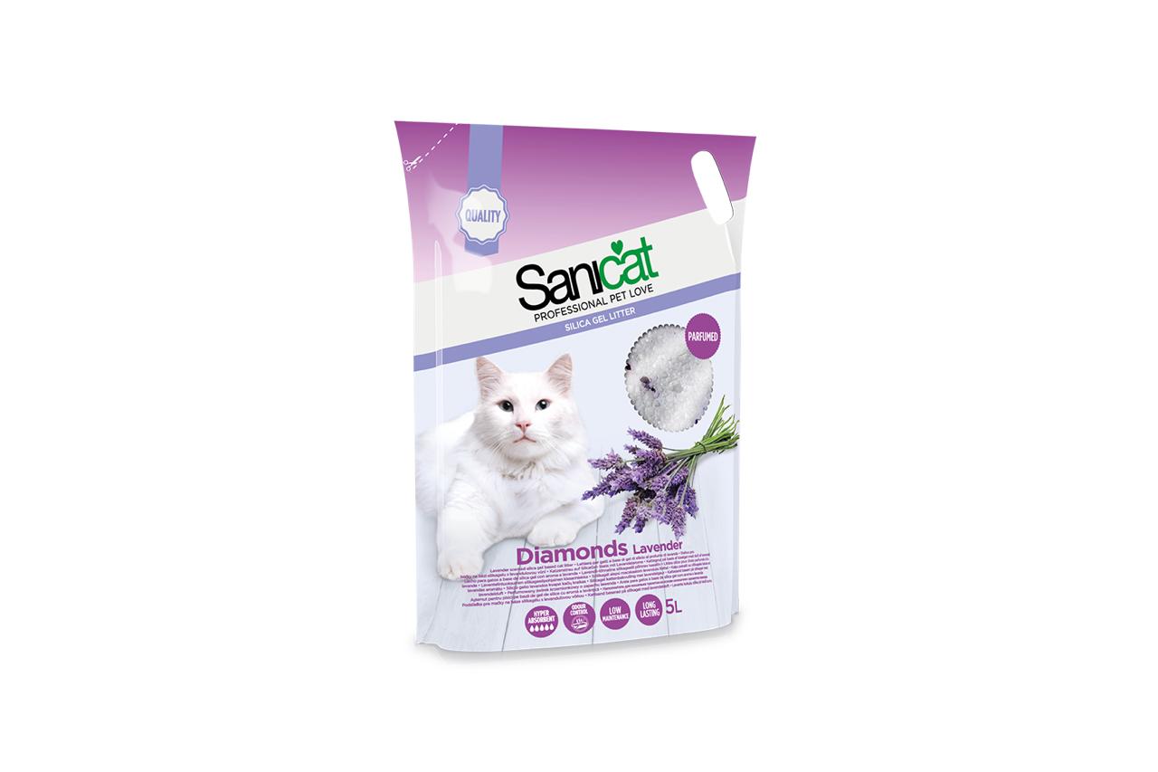 SaniCat Diamonds Lavender 5L