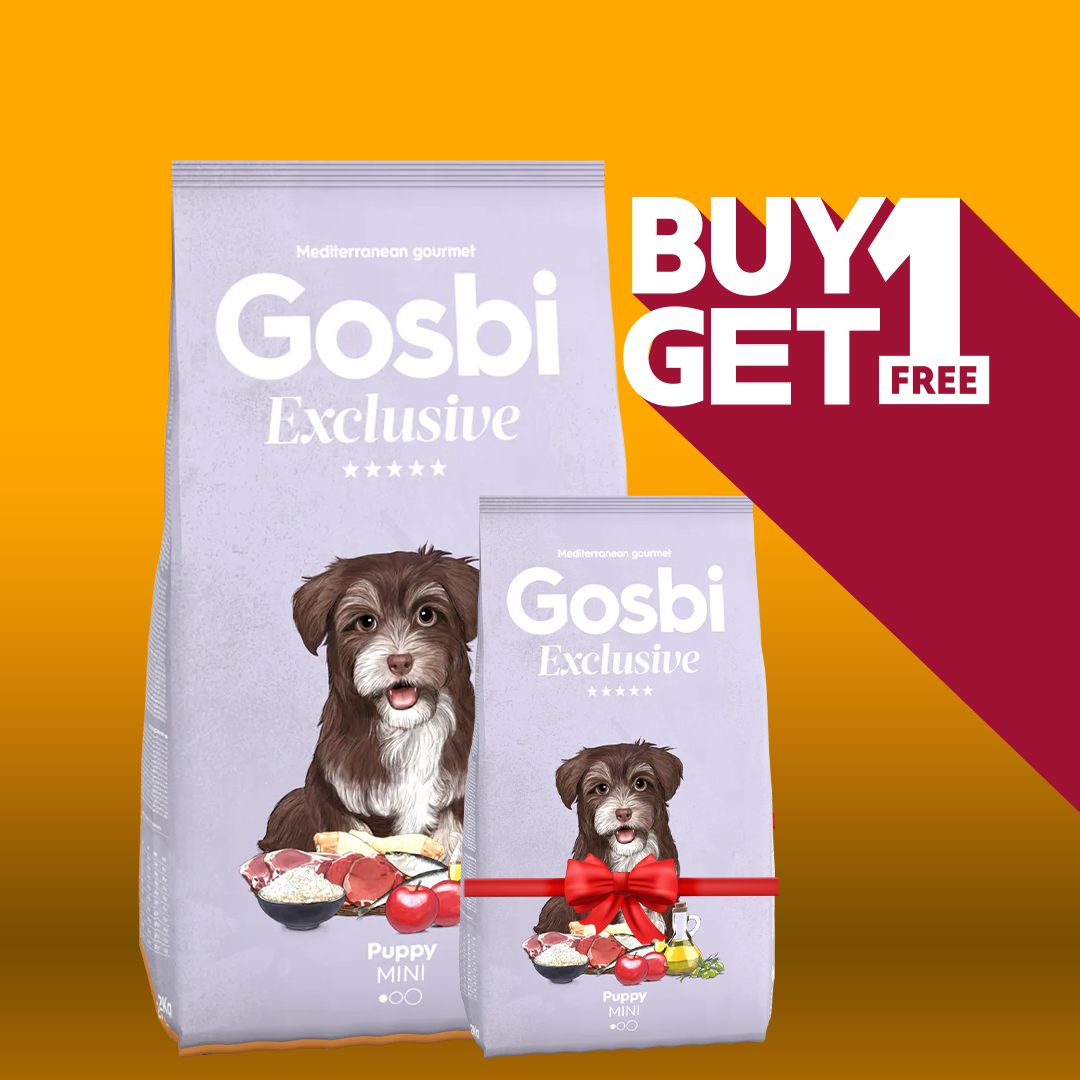 Gosbi Exclusive Puppy Mini 2kg + Free 2Kg Pack