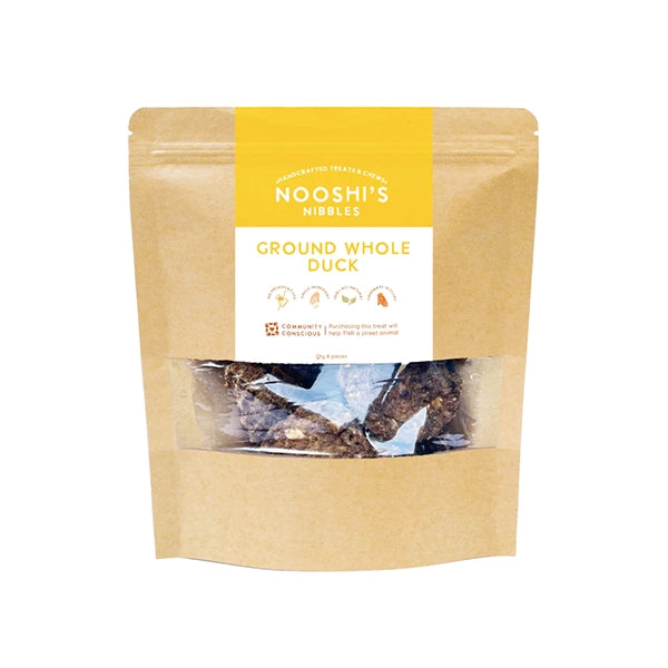 Nooshi's Nibbles Ground Whole Duck 8 Pieces