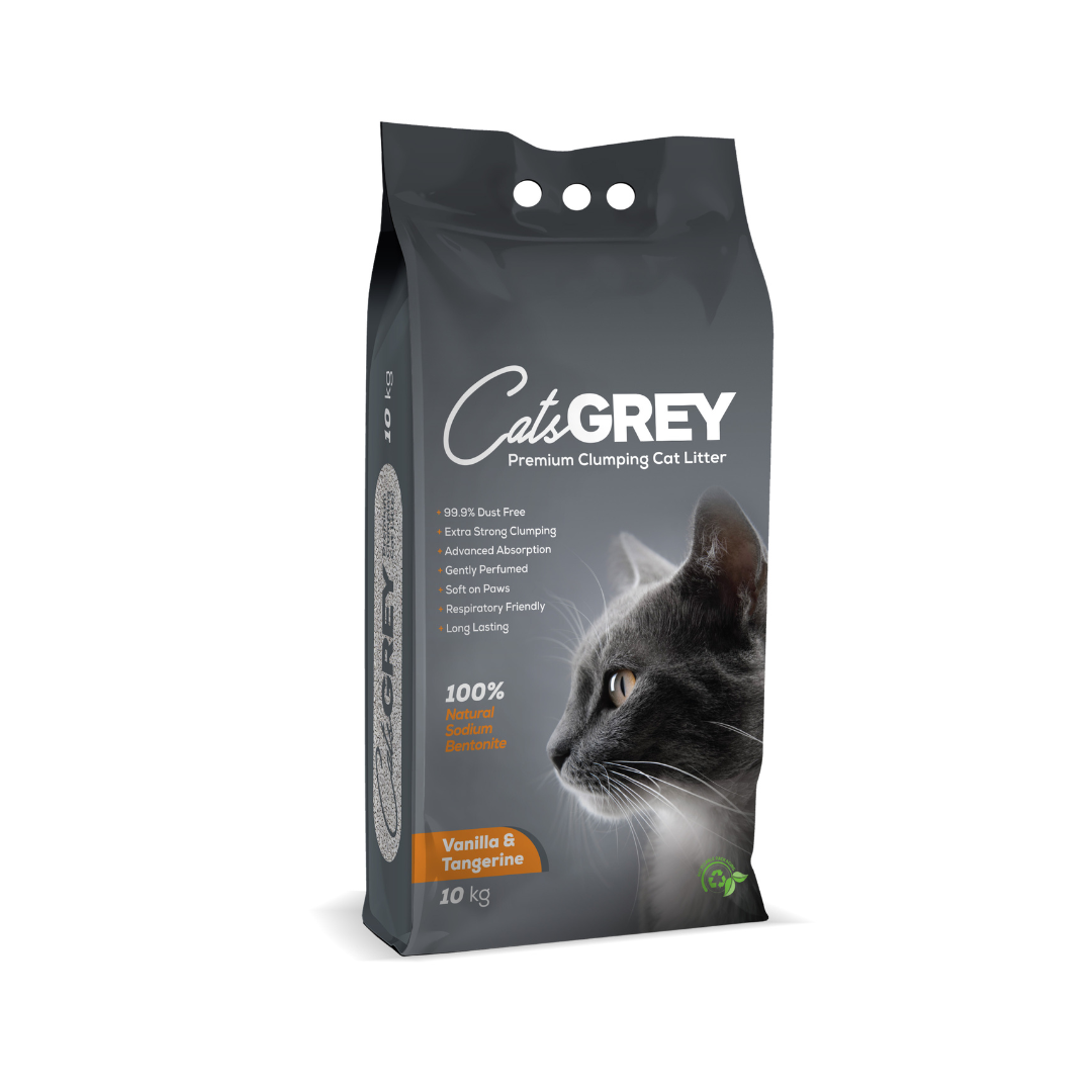 Cat’s Grey Cat Litter Premium Clumping Vanilla&Tangerine 10kg