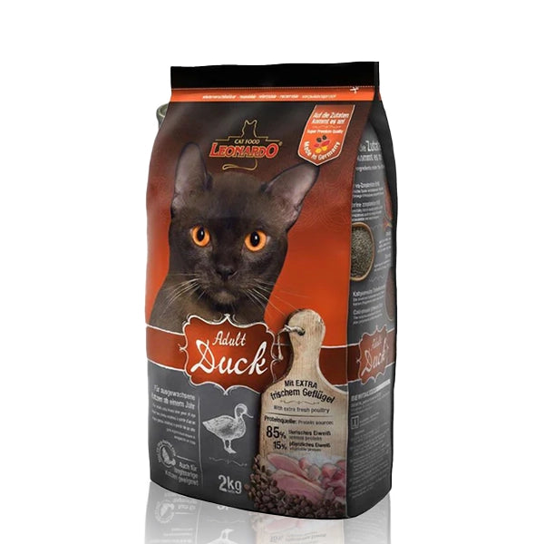 LEONARDO Adult Cat Dry Food with Duck  1.8kg