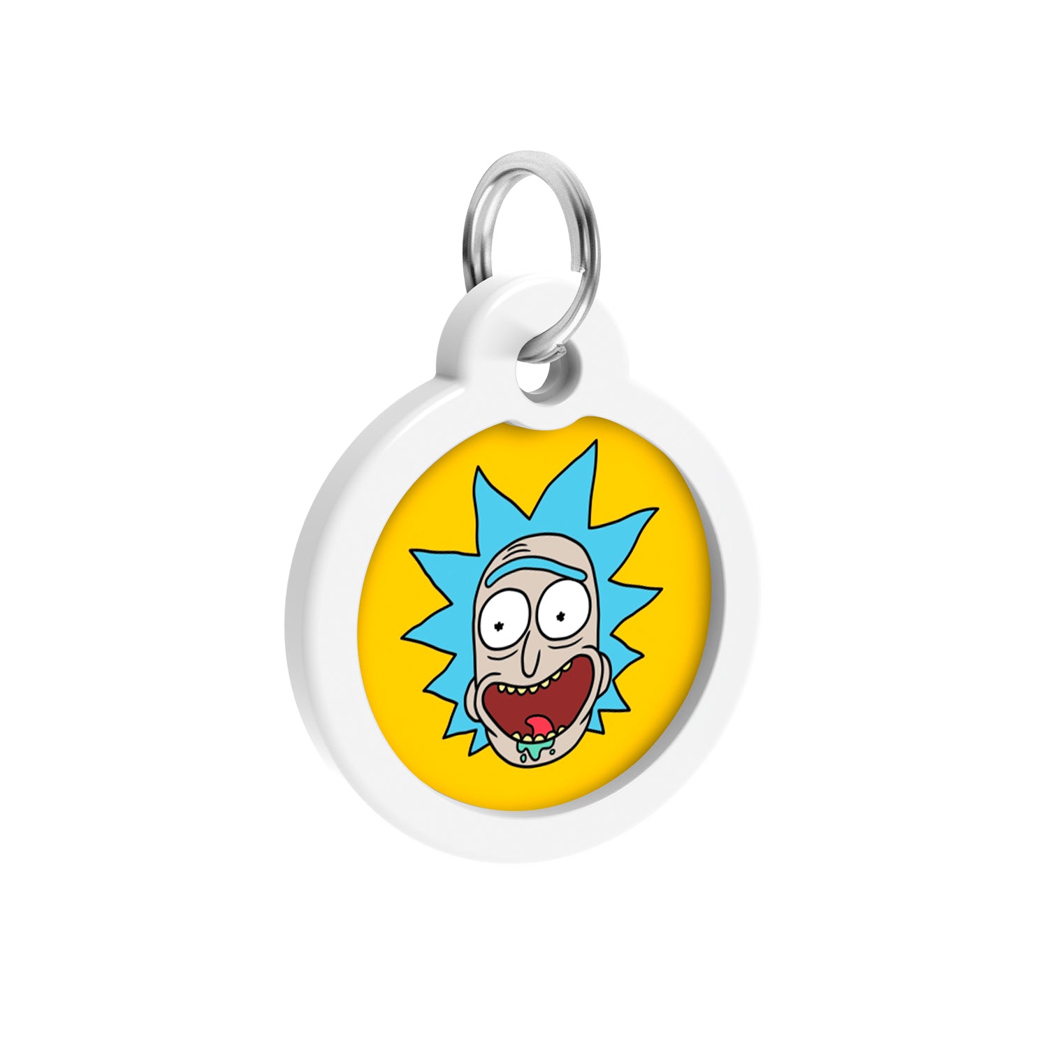 WAUDOG Smart ID metal pet tag with QR-passport, "Rick and Morty 3" -225-0282
