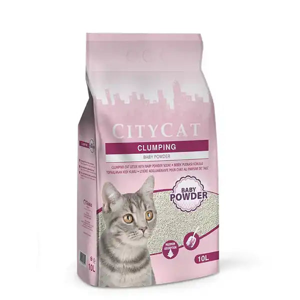 City Cat Litter Baby Powder 10L