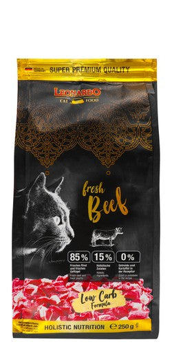 Leonardo Fresh Beef Dry Food Cats 250g
