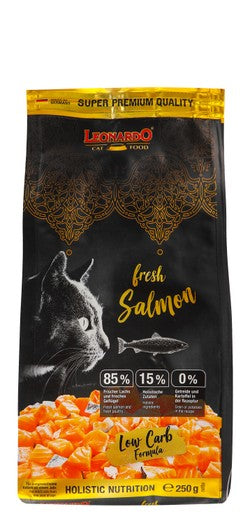 Leonardo Fresh Salmon Dry Food Cats 250g