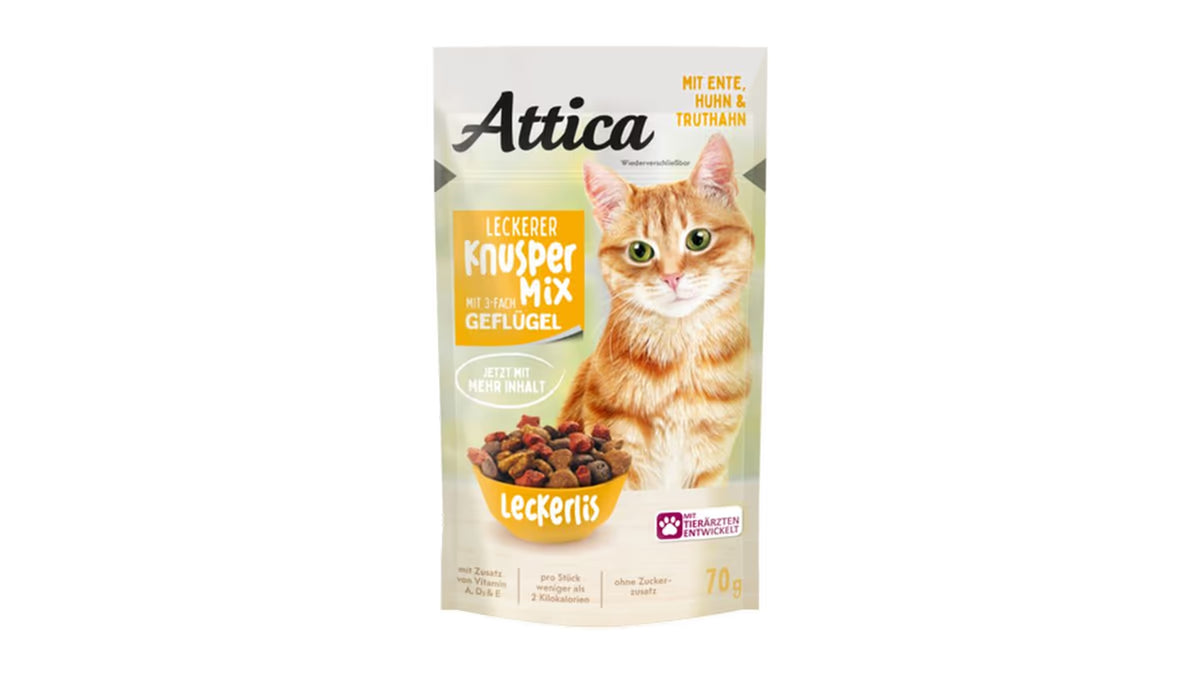 Attica treat Knuspermix Poultry 3 varieties 70g