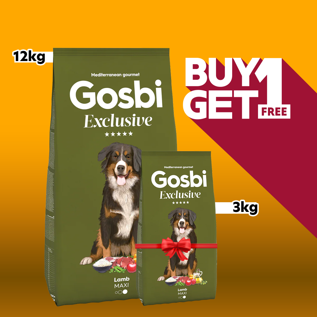 Gosbi Exclusive Lamb Maxi 12kg + Free 3Kg Pack