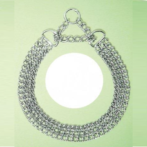 Choker - 2 Chains Tripled m. CCK3-12C 3mm*24"
