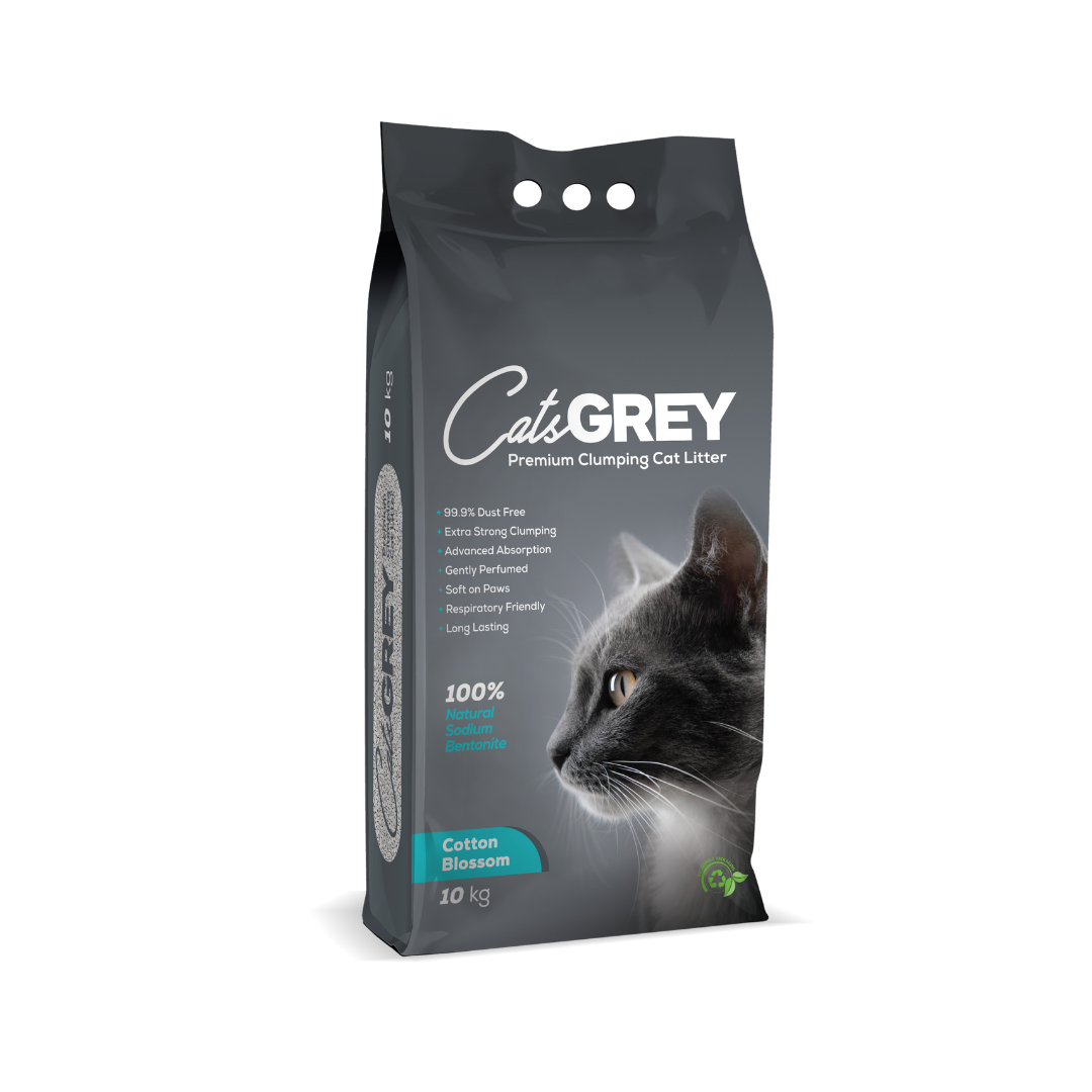 Cat’s Grey Cat Litter Premium Clumping Cotton Blossom 10kg