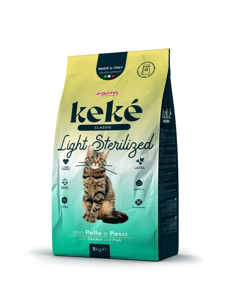 Keke Classic Light Sterilized Adult Cat Dry Food 5 Kg