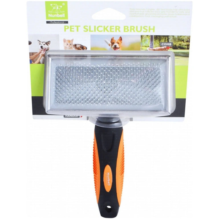 Nunbell pet slicker brush large
