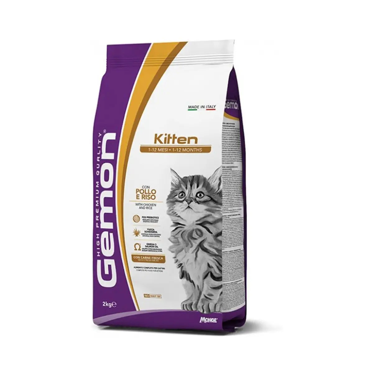 GEMON High Premium Kitten Chicken With Rice Cat Dry Food 2kg