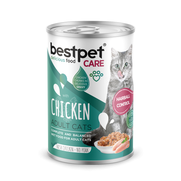 bestpet with Chicken Hairball Control Adult Cats 400g