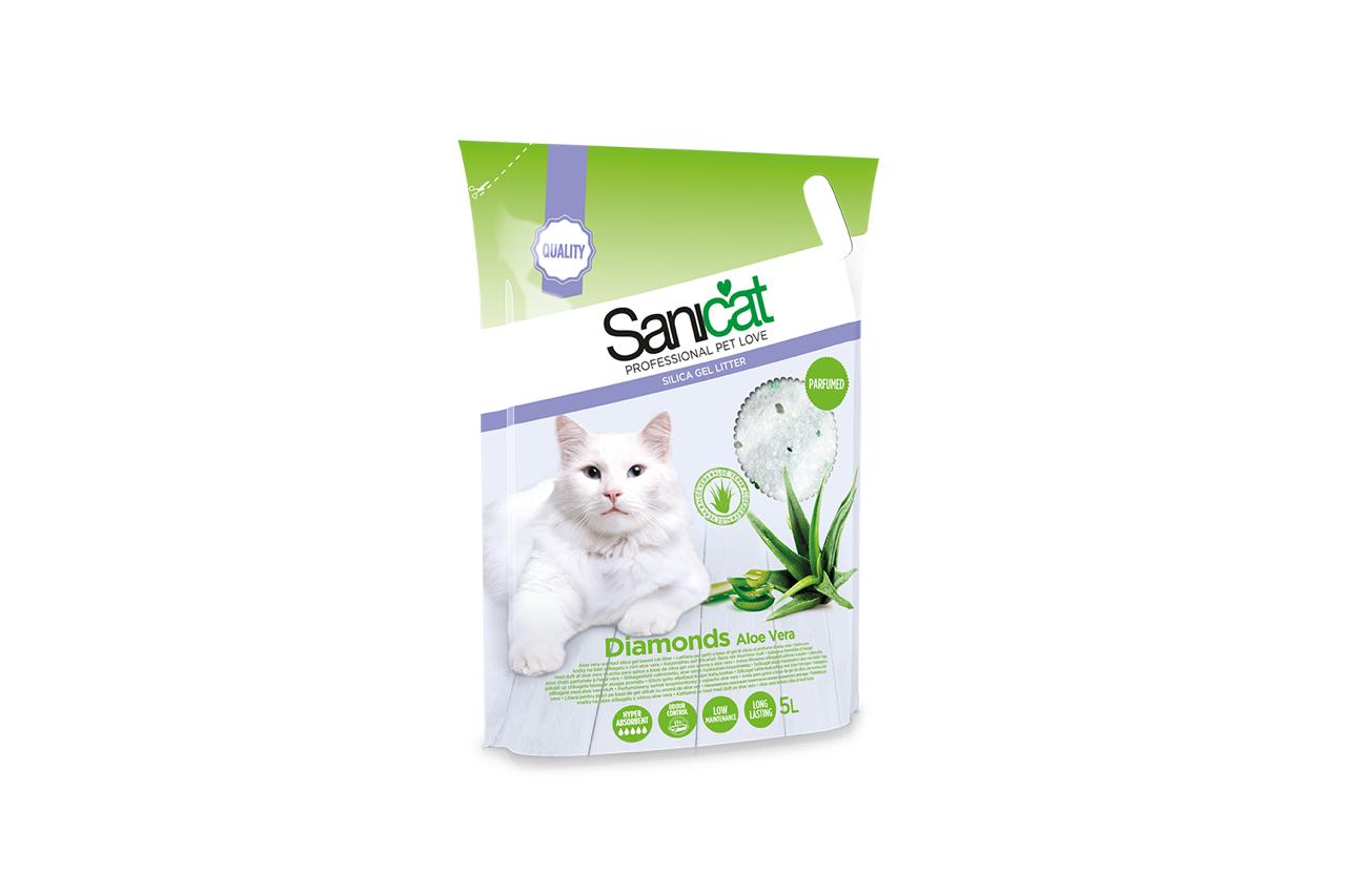 SaniCat Diamonds Aloe Vera 5L