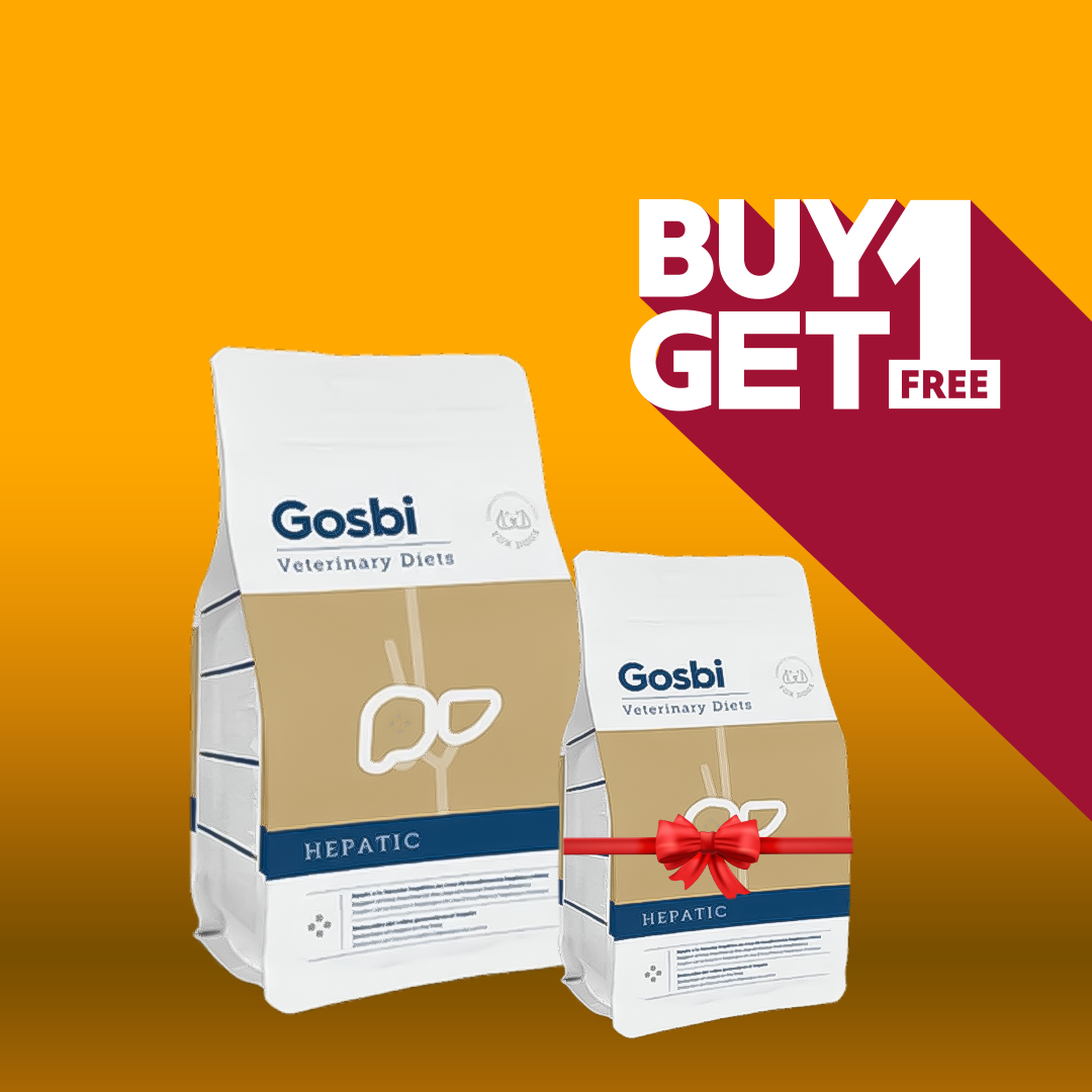 Gosbi Veterinary Diets Dog Hepatic Dryfood 2KG + Free 2Kg Pack