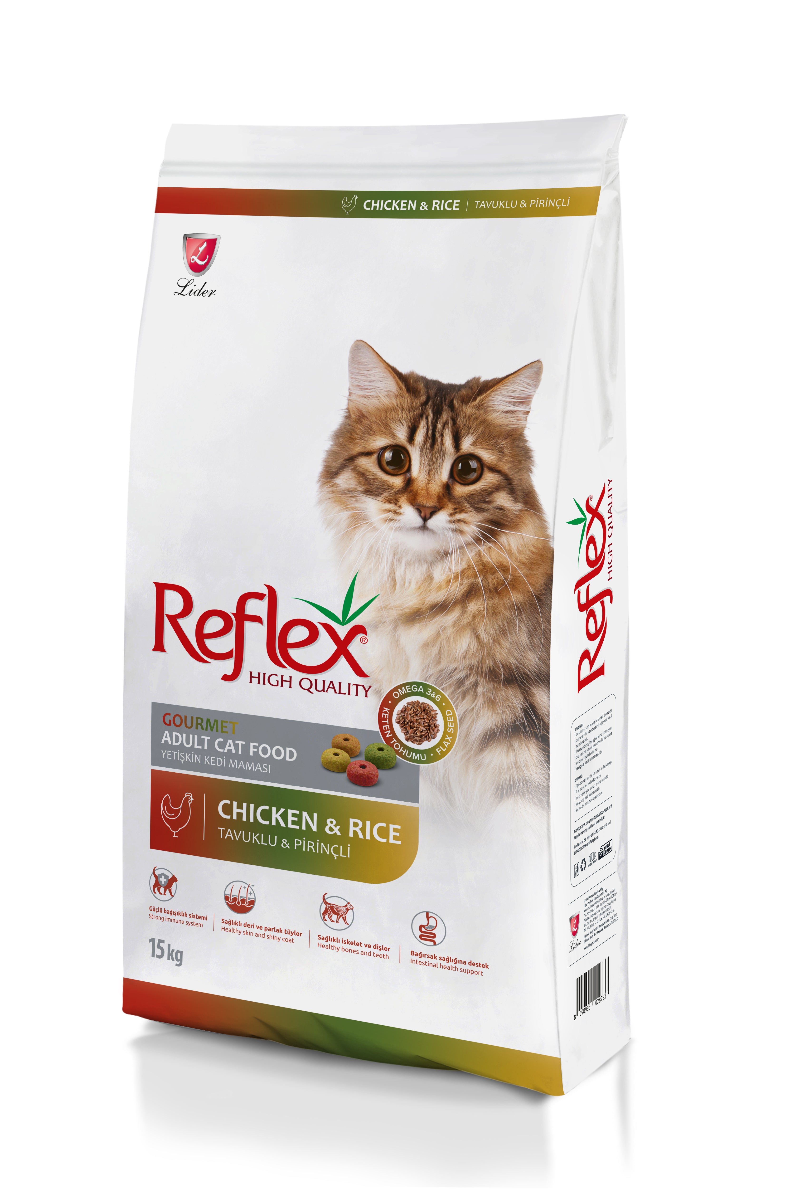 Reflex Gourmet Chicken&Rice Adult Cat 15kg
