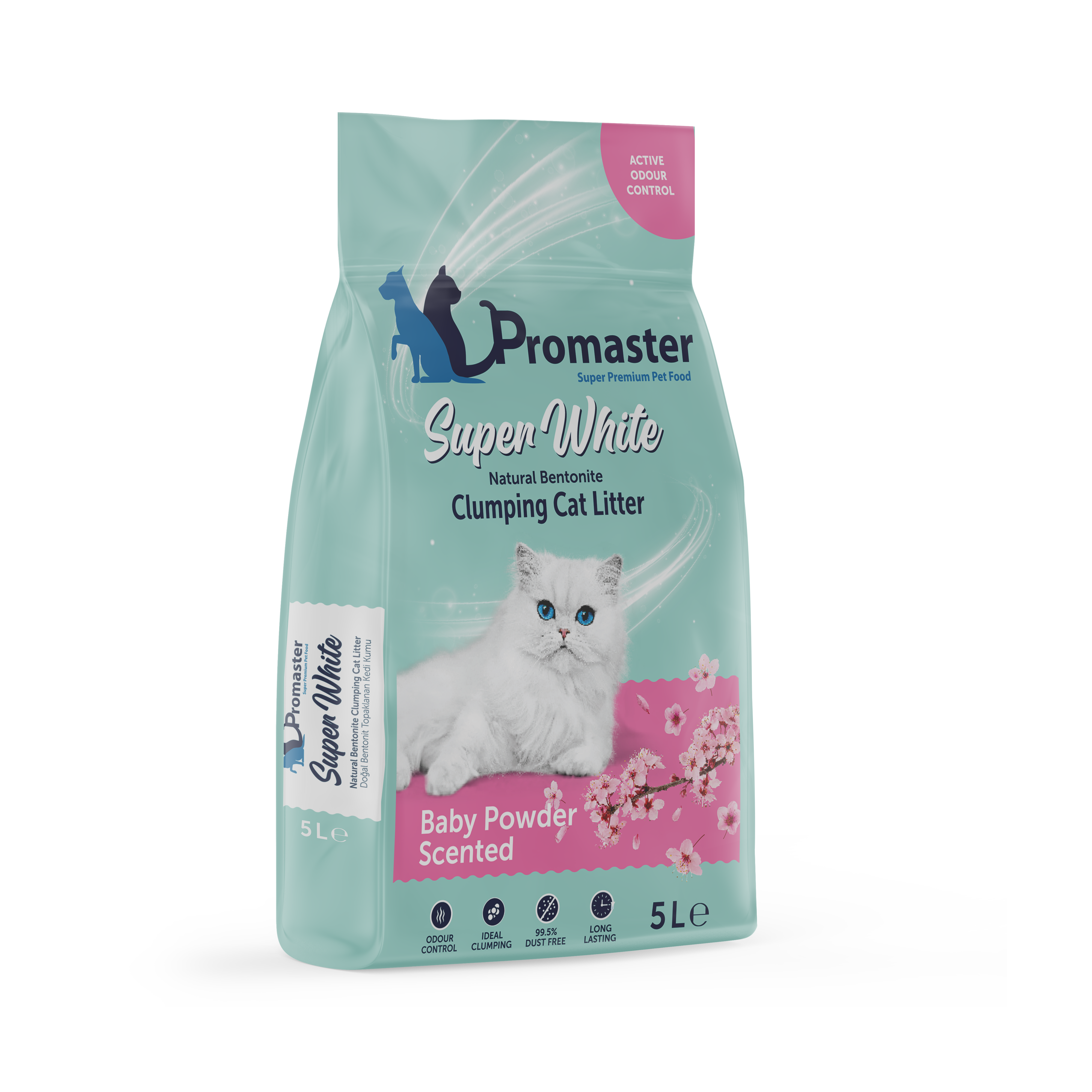 Promaster - Baby Powder Scented Clumping Cat Litter 5L
