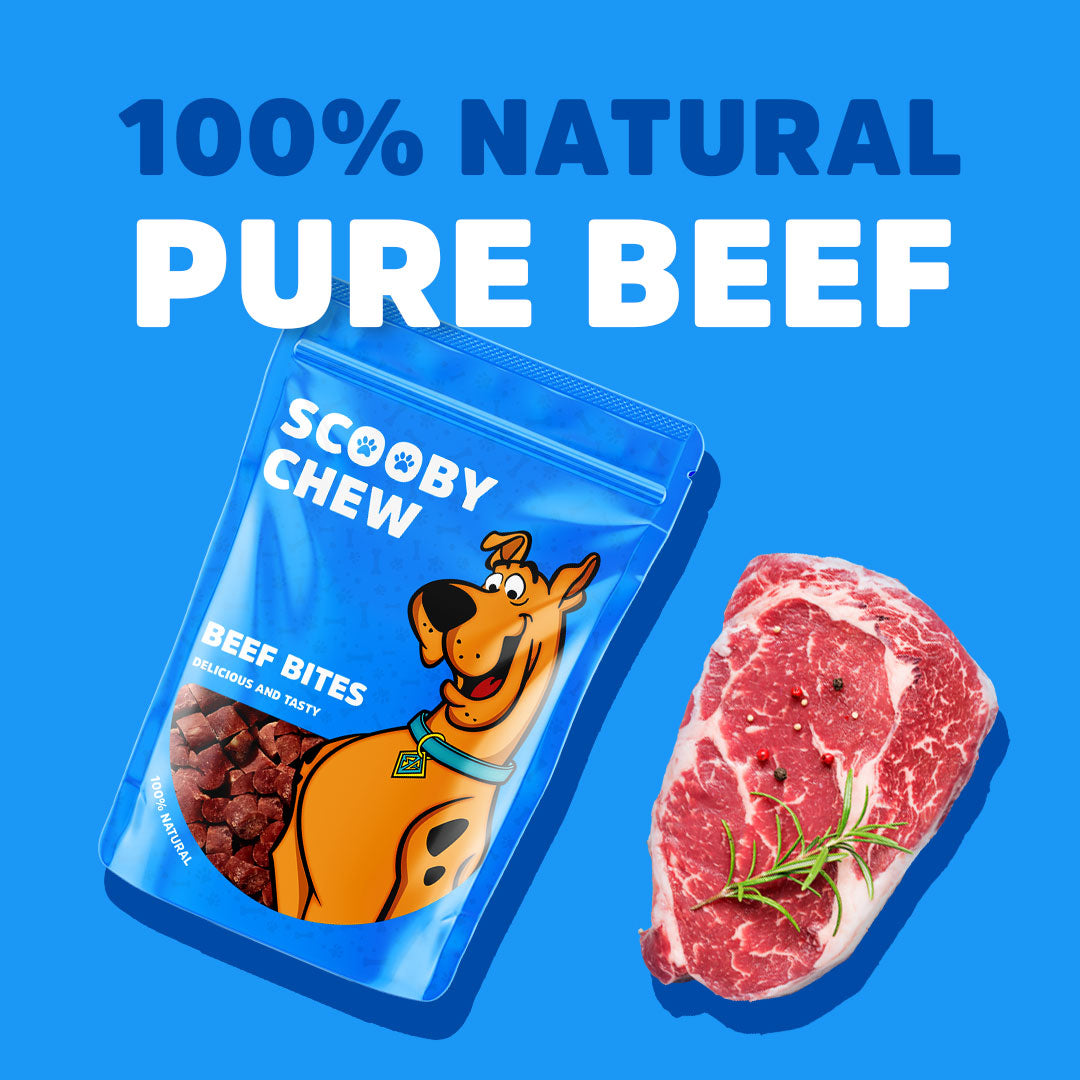 Scooby Chew Beef Bites - Dog Treats 120g