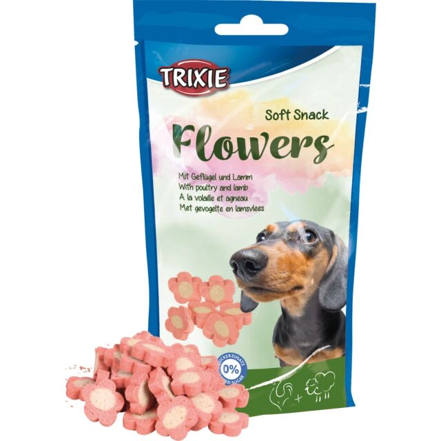 Trixie Flowers Soft Snack Poultry&Lamb Dogs 75g