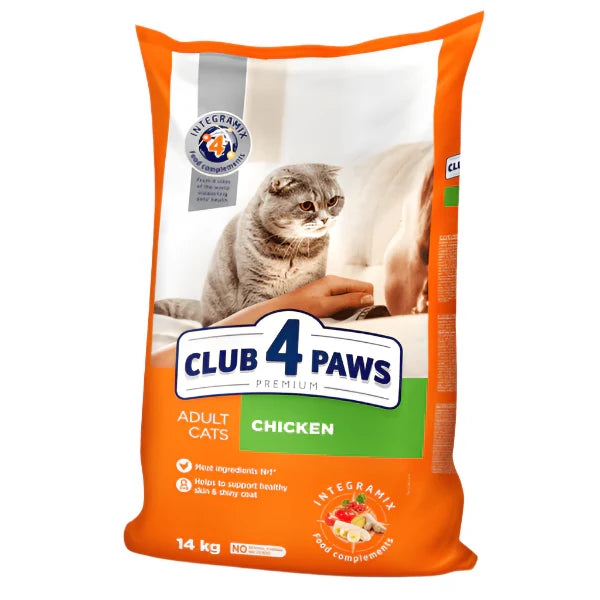 CLUB 4 PAWS PREMIUM Chicken for adult cats (14kg)