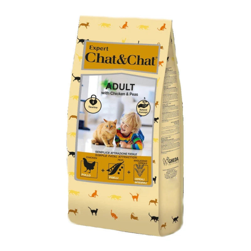 Chat &amp; Chat Adult Cat Food with Chicken &amp; Peas 900 g