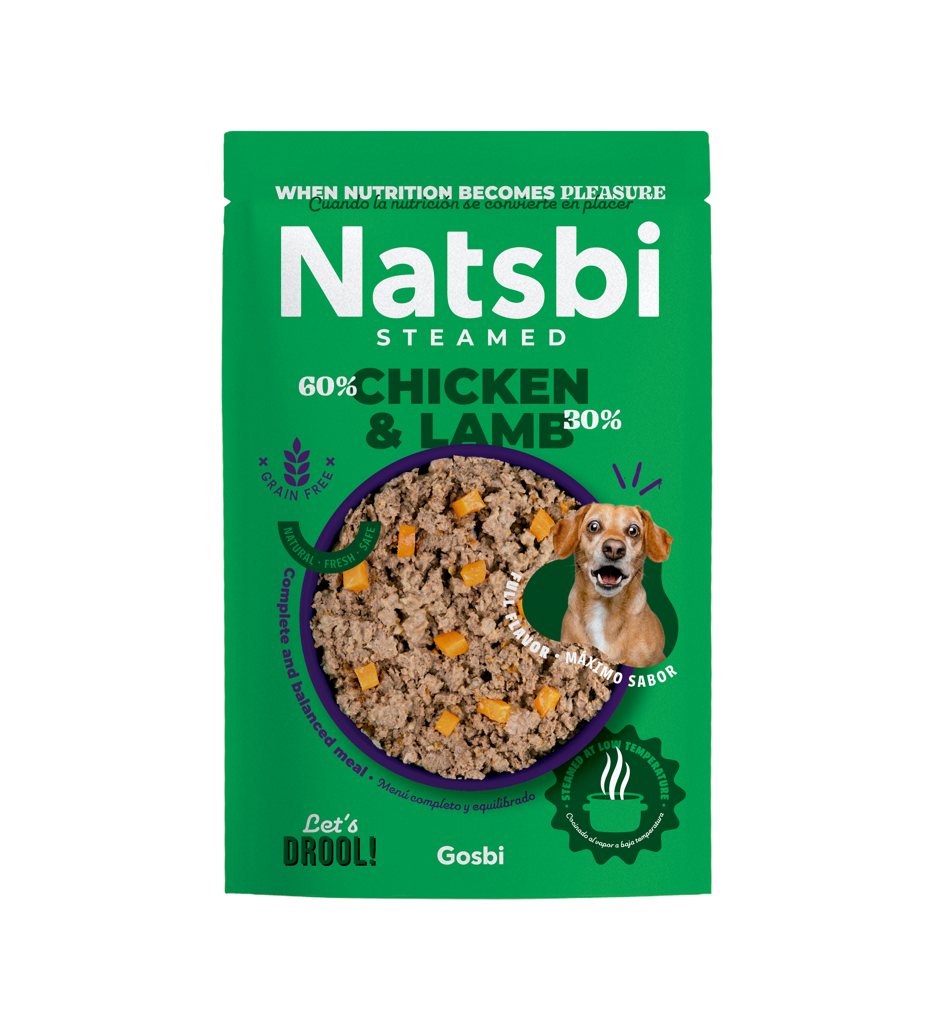 Natsbi Steamed Chicken&Lamb Dogs 200g