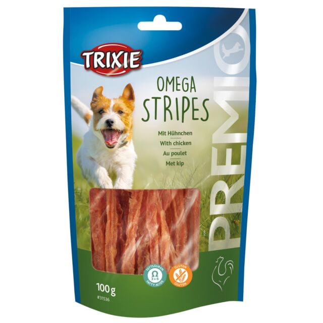 Trixie Premio Omega Stripes Chicken Dogs 100g