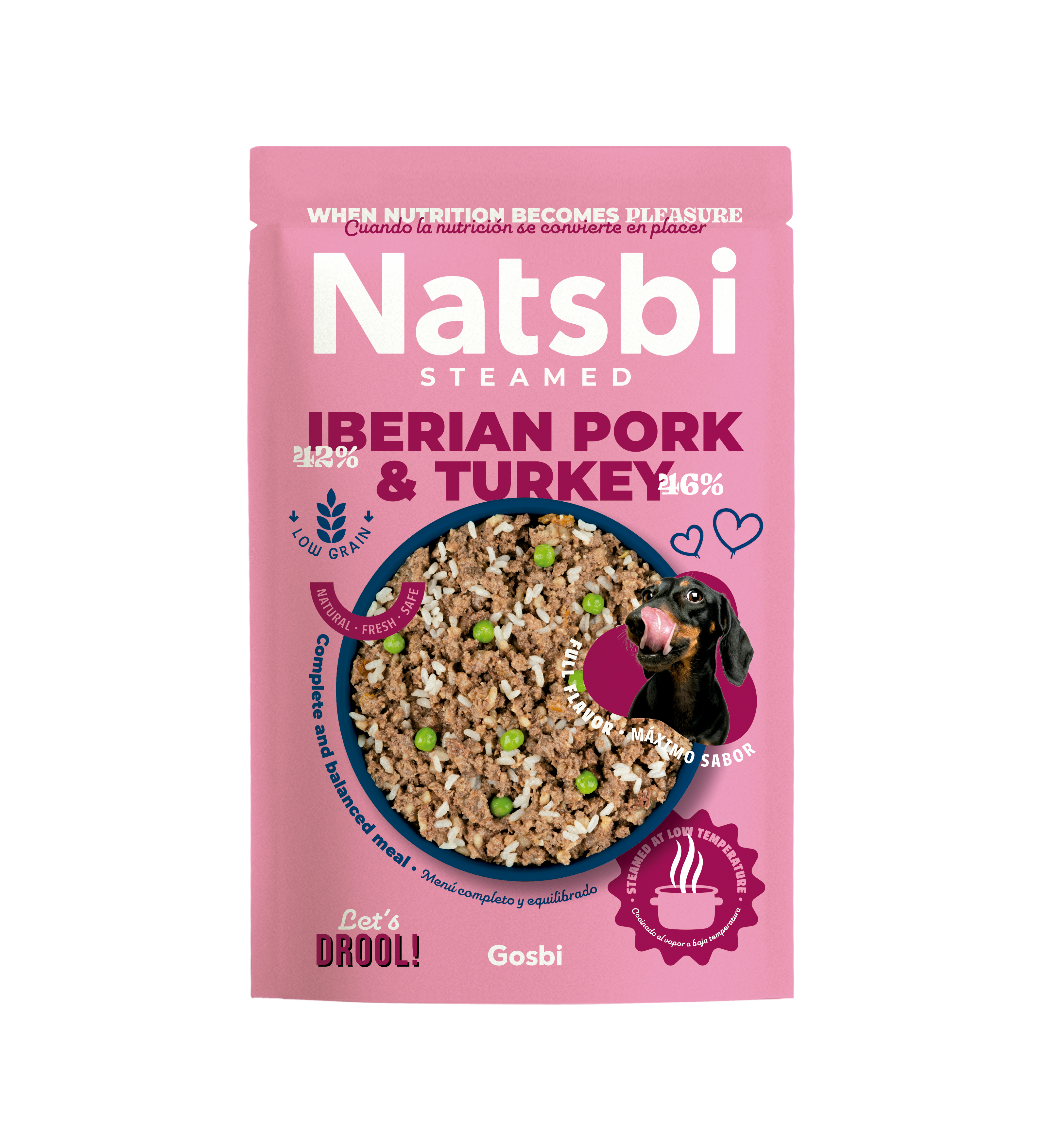 Gosbi Natsbi Iberian Pork&Turkey Dogs 200g