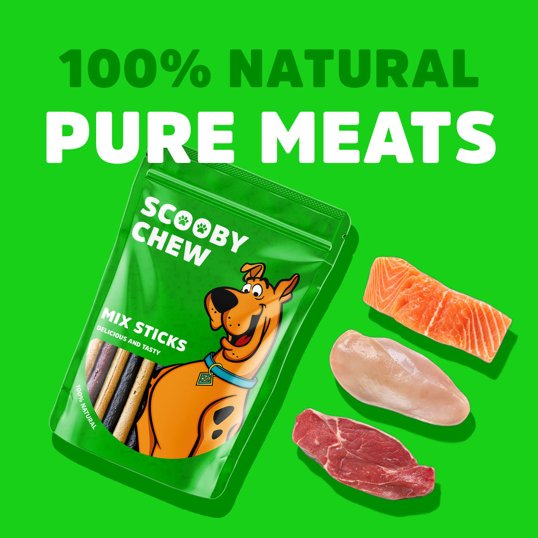 Scooby Chew Mix Sticks - Dog Treats 120g