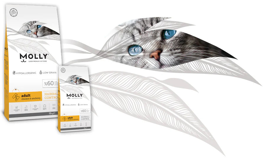 Molly HAIRBALL CONTROL Adult Chicken & Anchovy (2kg)