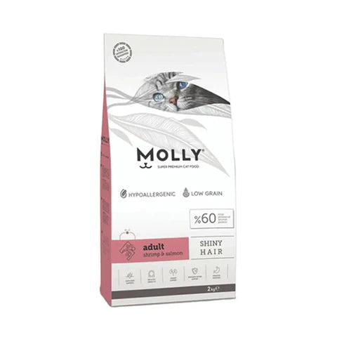 Molly SHINY HAIR Adult Shrimp & Salmon (2kg)