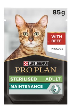 PURINA® PRO PLAN® Sterilised Nutri Savour™ with Beef in Gravy 85g