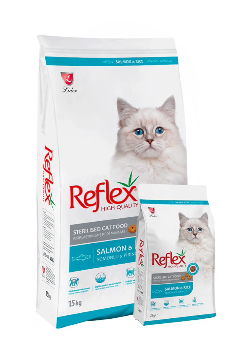 Reflex Sterilized Dry Food with Salmon & Rice for Cats 2kg