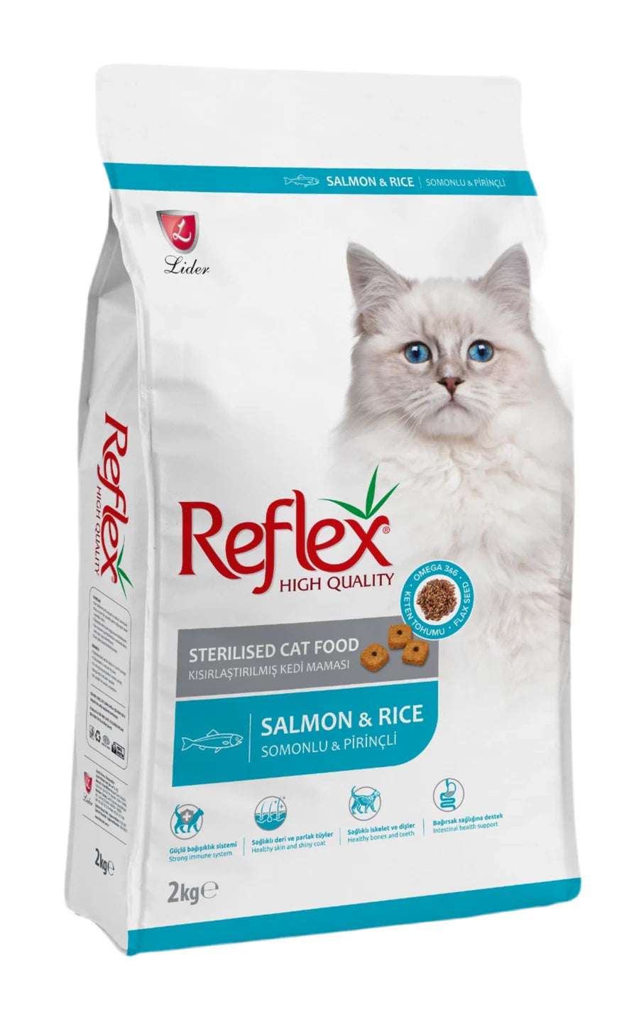 Reflex Sterilized Dry Food with Salmon & Rice for Cats 2kg
