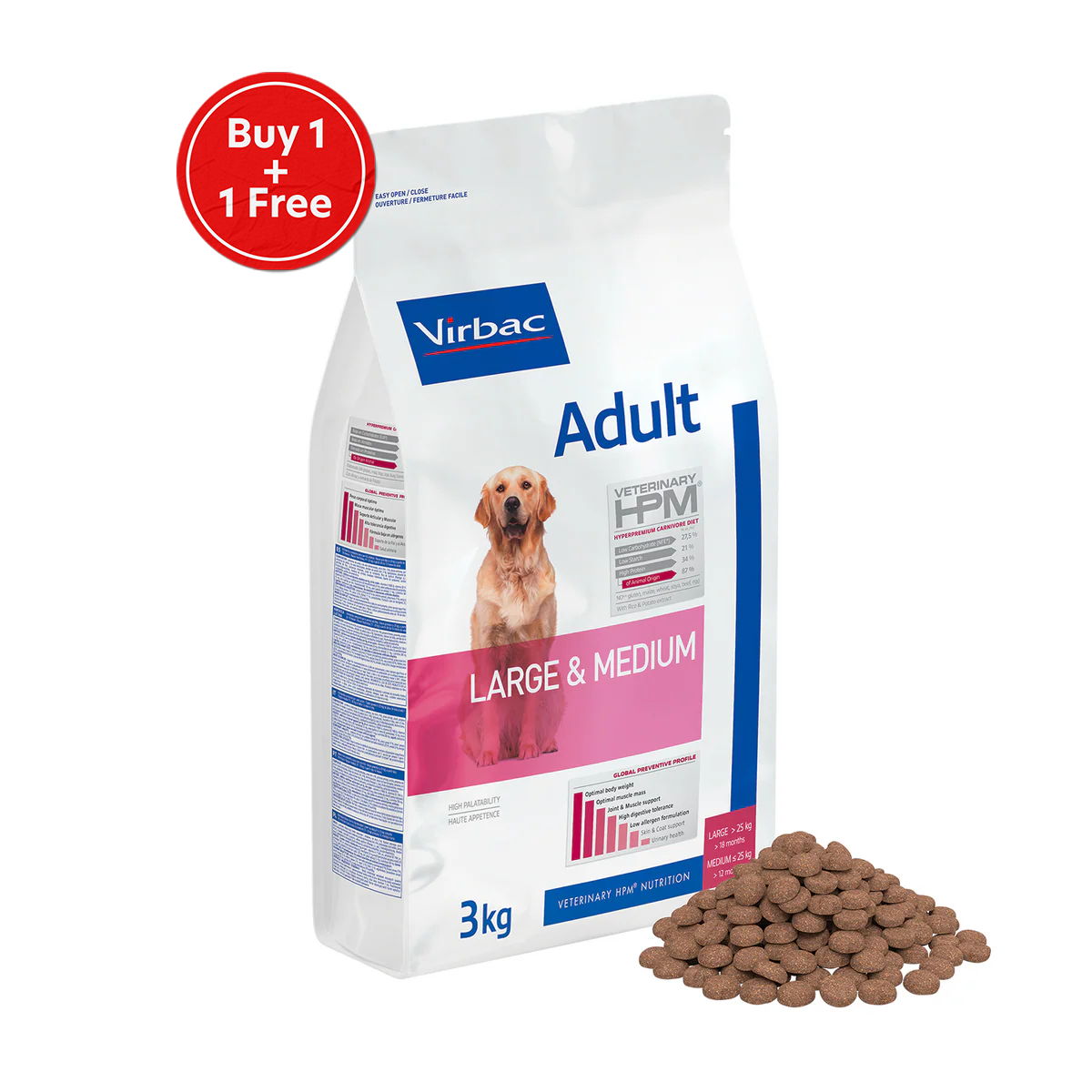 Virbac adult large &medium 3kg