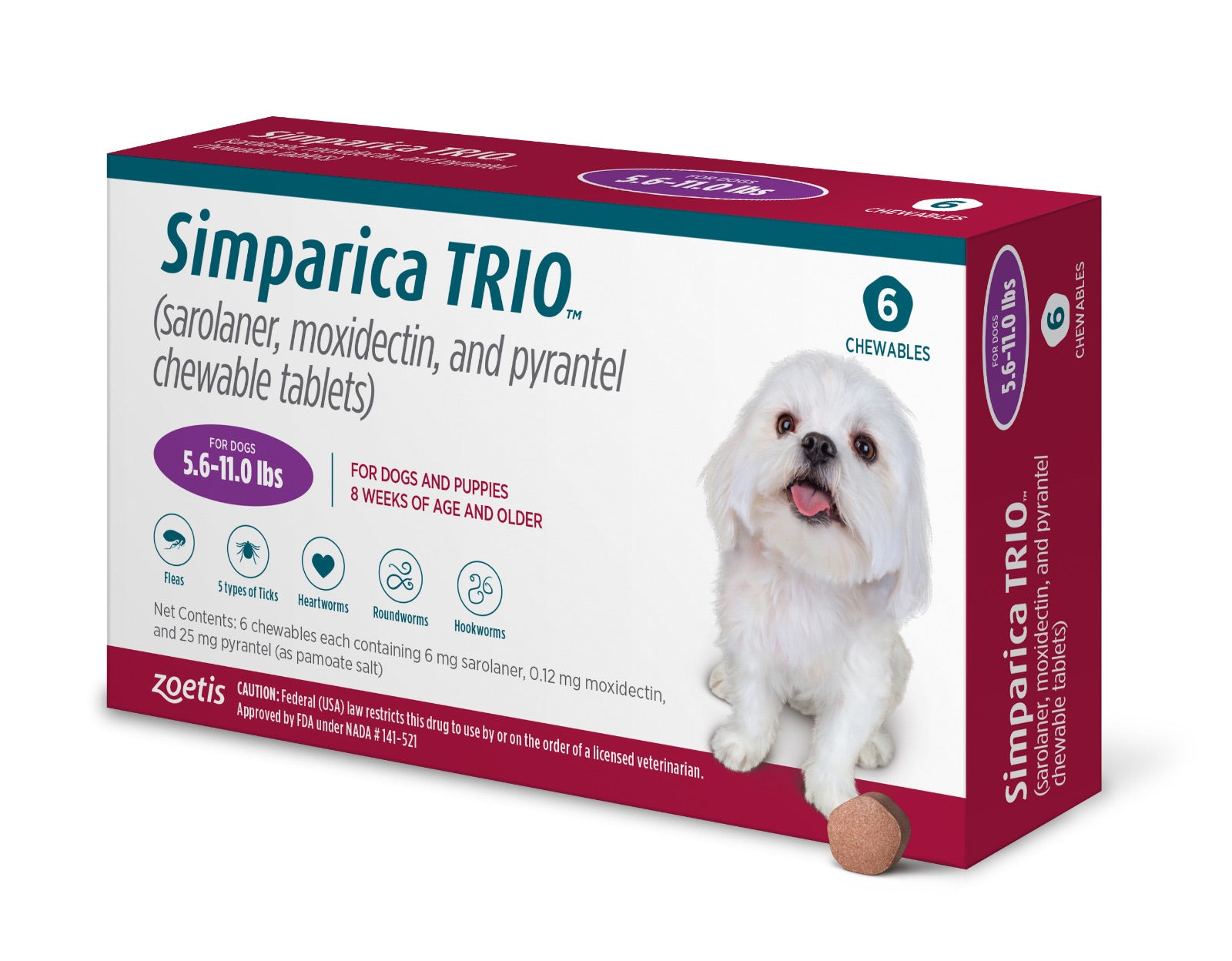 Simpa - rica TRIO 2.5 to 5 kg | Six tablet