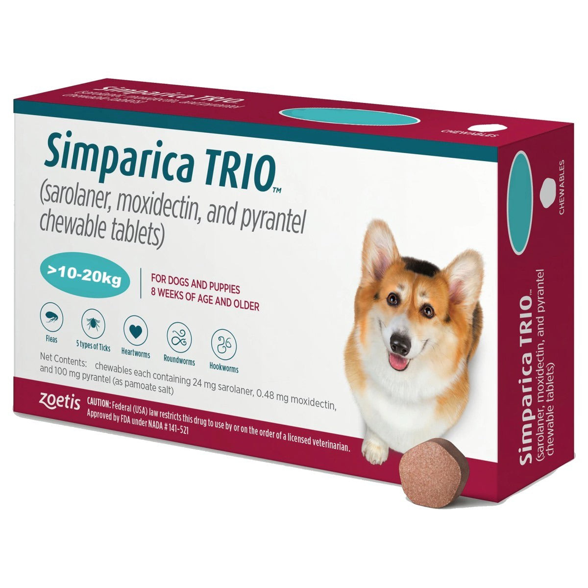 Simpa - rica TRIO 10-20kg one tablet