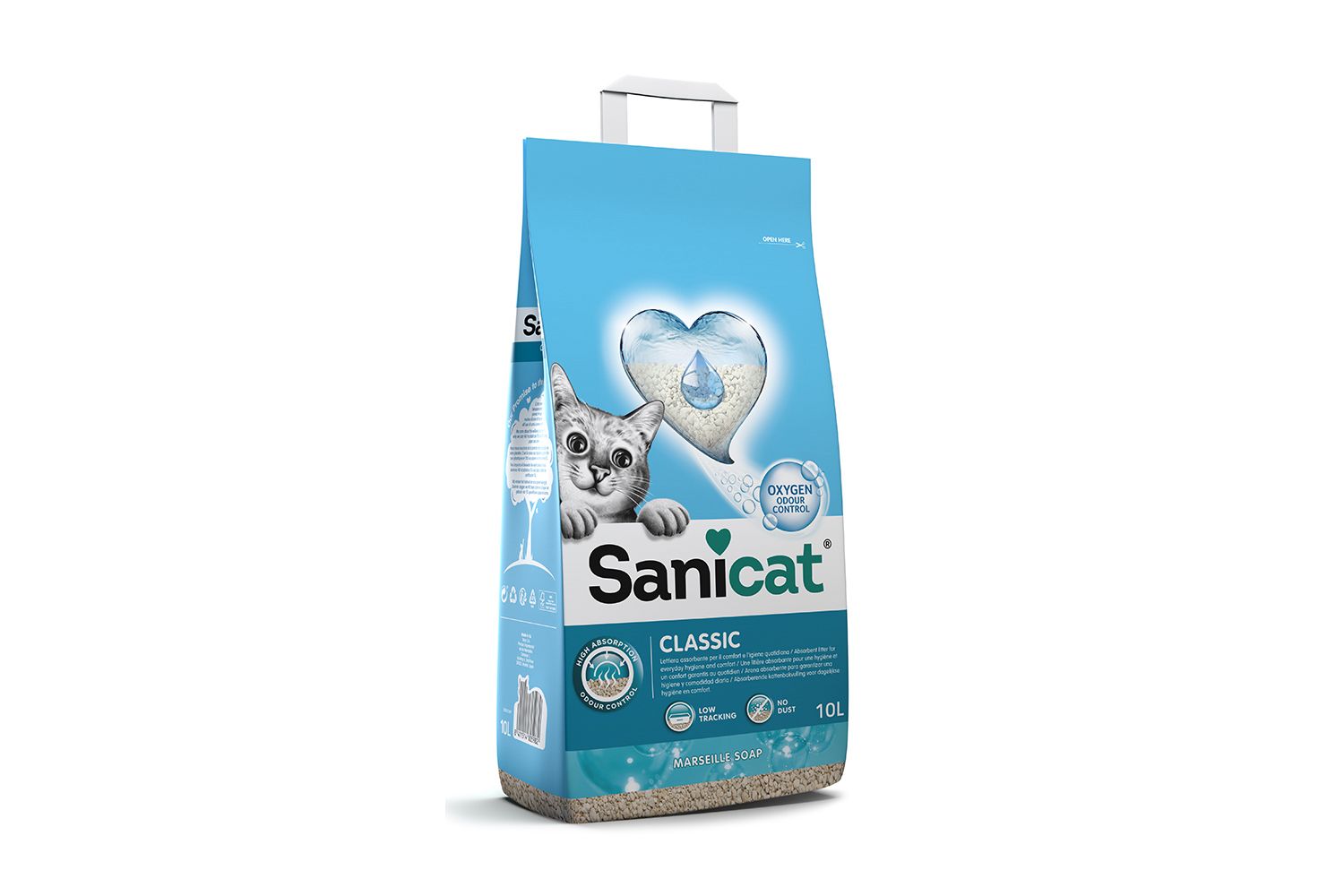 Sani Cat Classic Cat Litter with Marseille Soap Non Clunbing 10 L