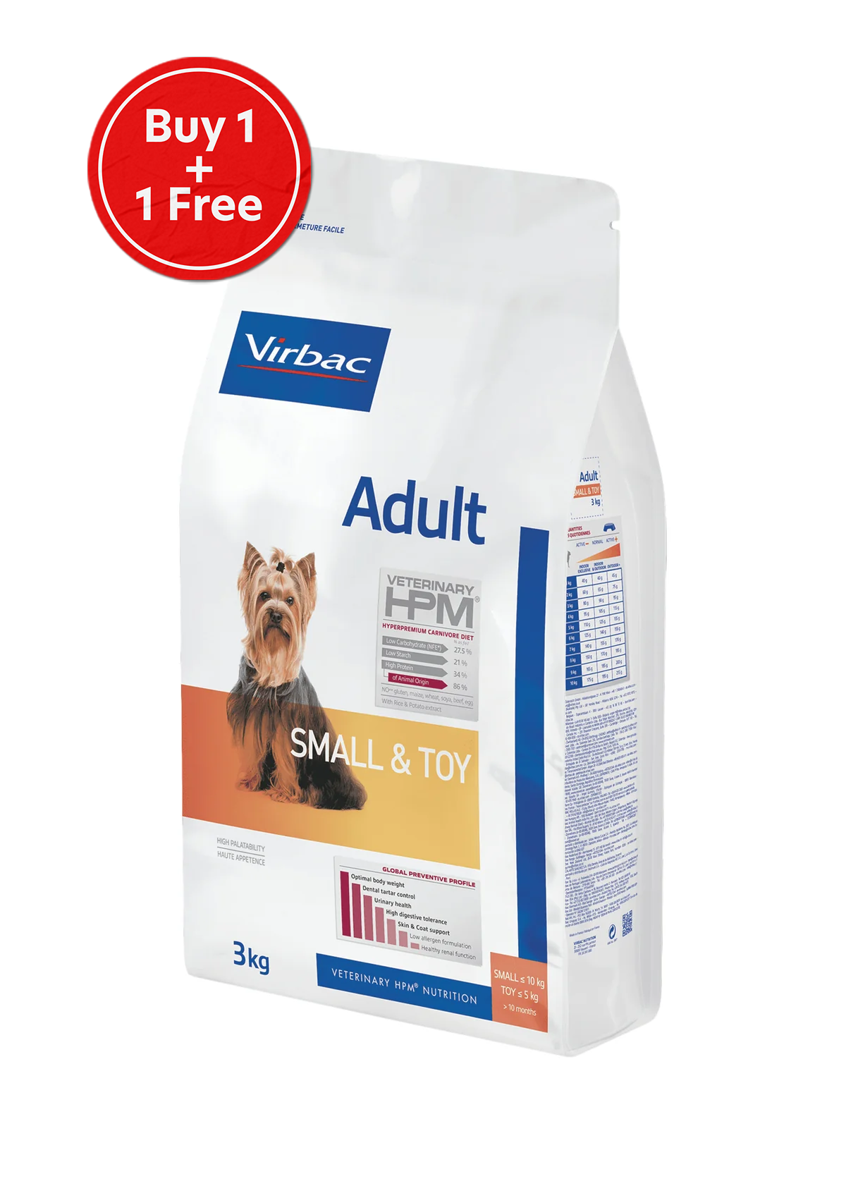 Virbac Adult Small & Toy 3KG