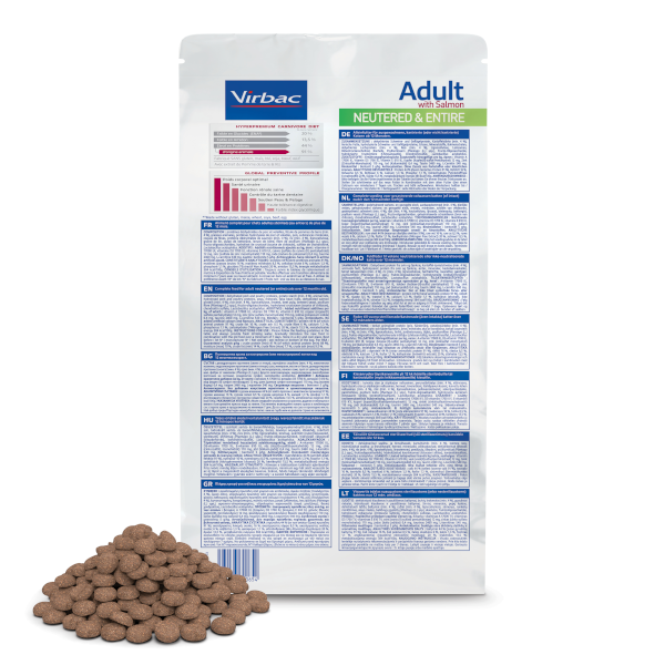 Virbac Cat Adult With Salmon Neutered & Entire Cat 1.5kg