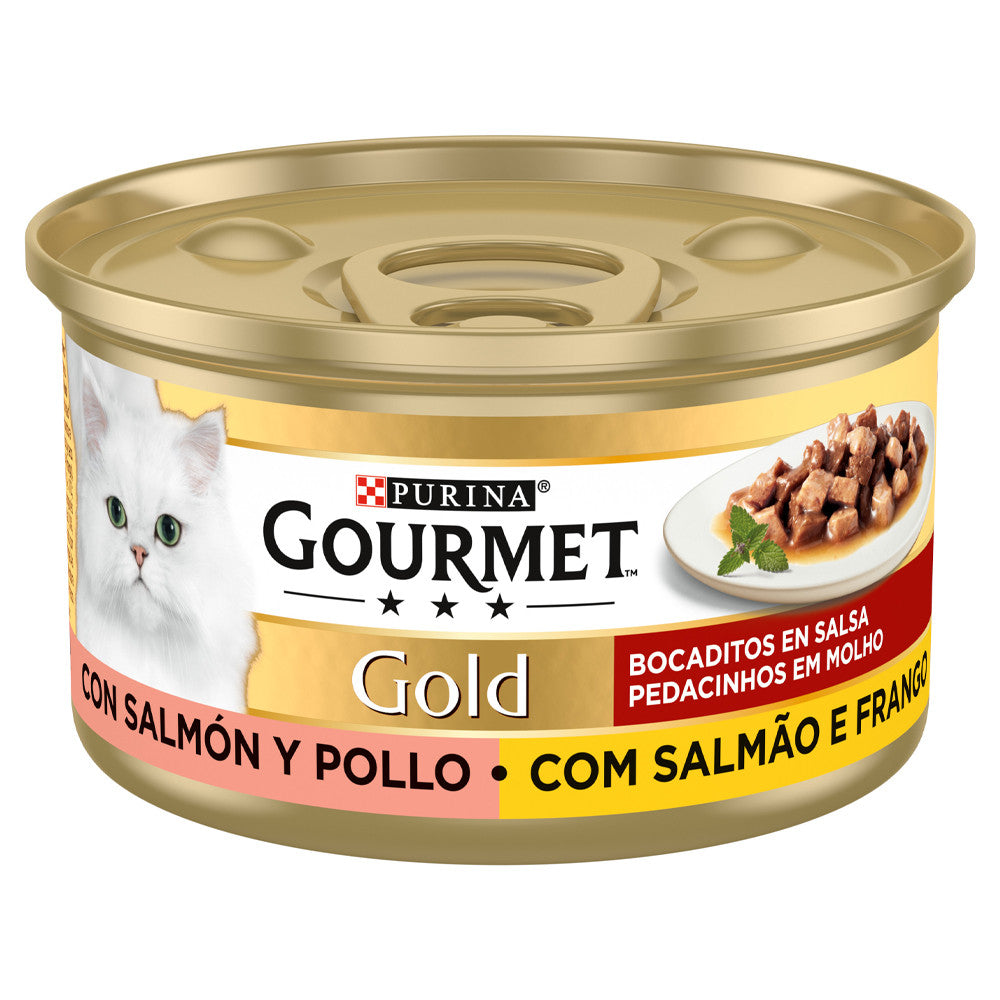 Gourmet Cat With Salmon and chicken 85g