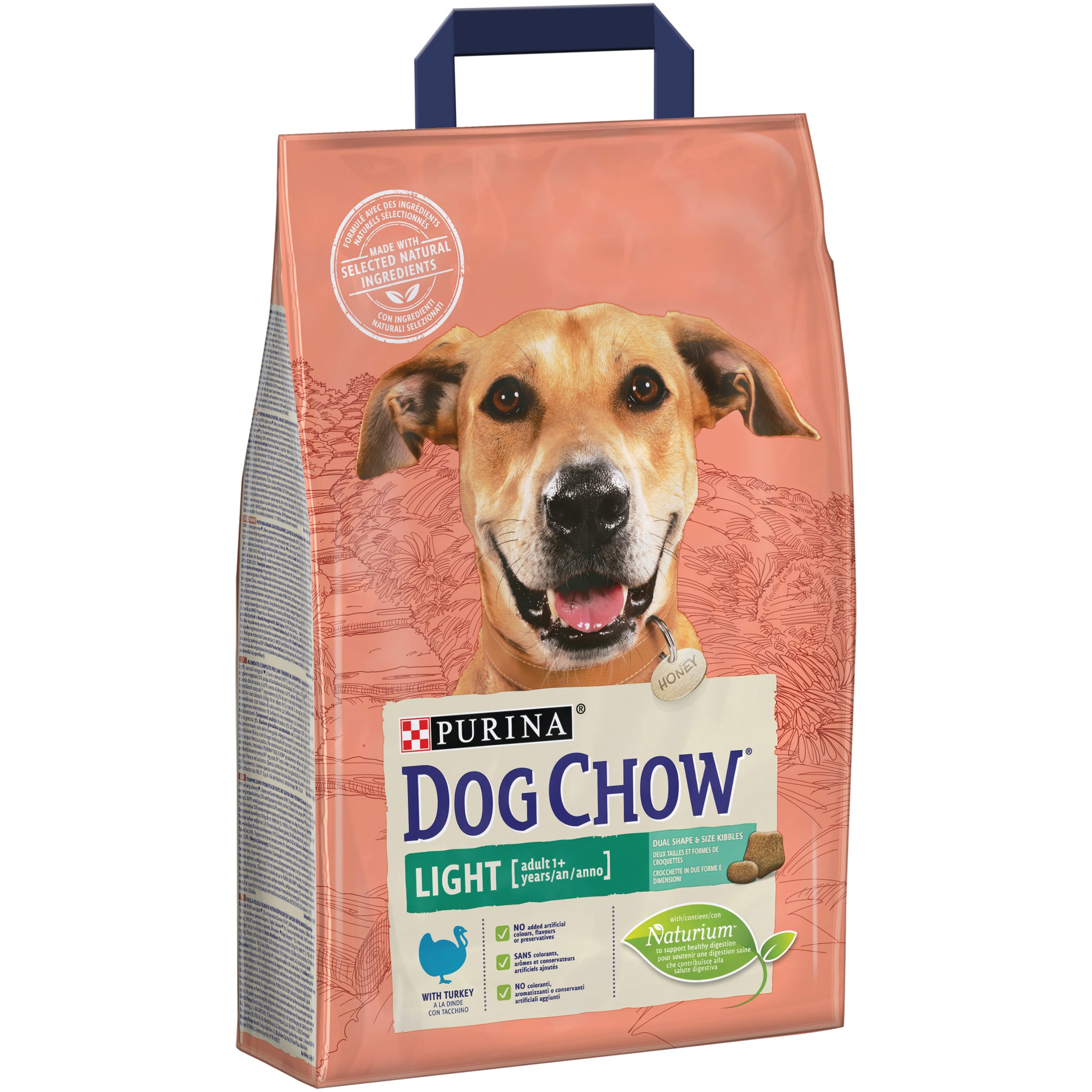 PURINA DOG CHOW LIGHT ADULT (1+) W/ TURKEY 2.5KG