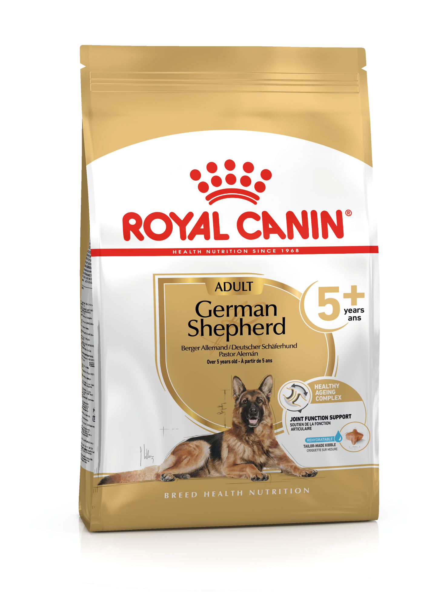 Royal Canin German Shepherd 5+ (12 KG) - Dry food Complete feed for dogs - Specially for mature German Shepherds - Over 5 years old.