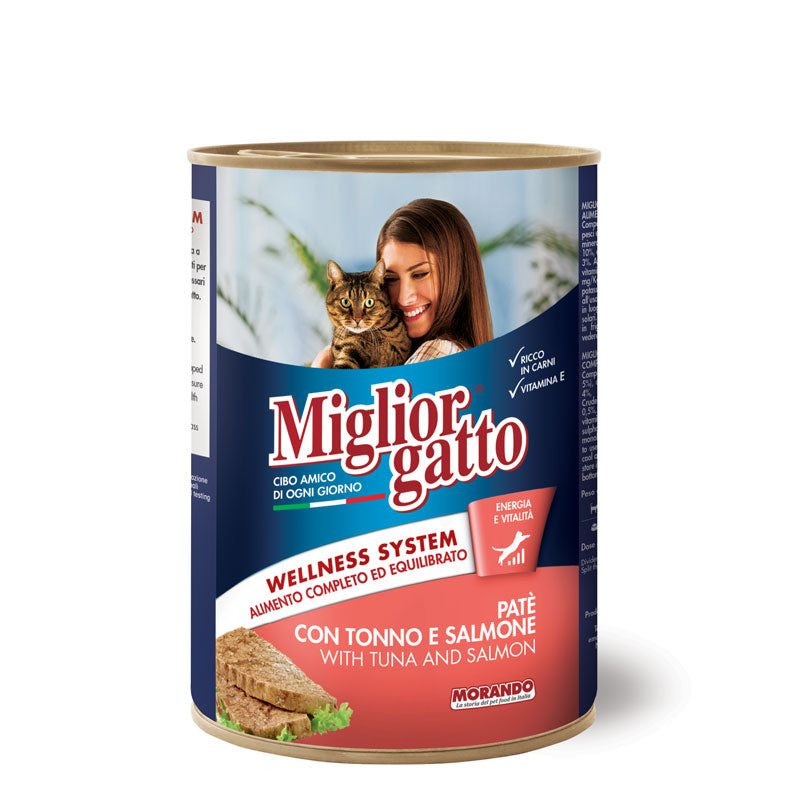 Miglior gatto Cat Paté With Tuna And Salmon 400g