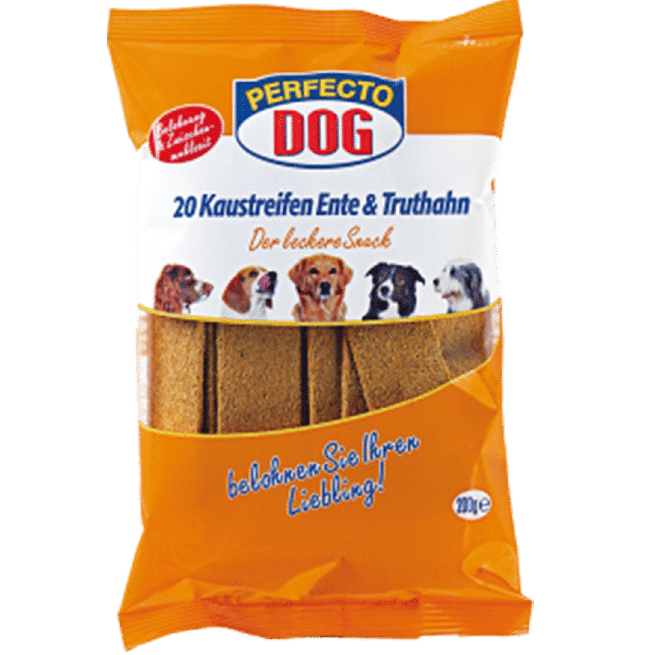 Perfecto Dog Chewing Strips Duck & Turkey 200g - Amin Pet Shop