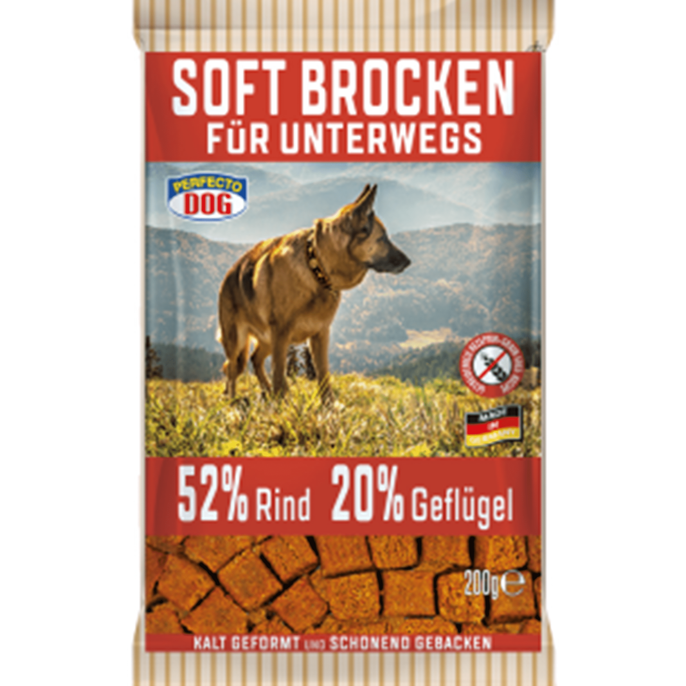 Perfecto Dog Soft Chunks with Beef & Poultry 200g - Amin Pet Shop