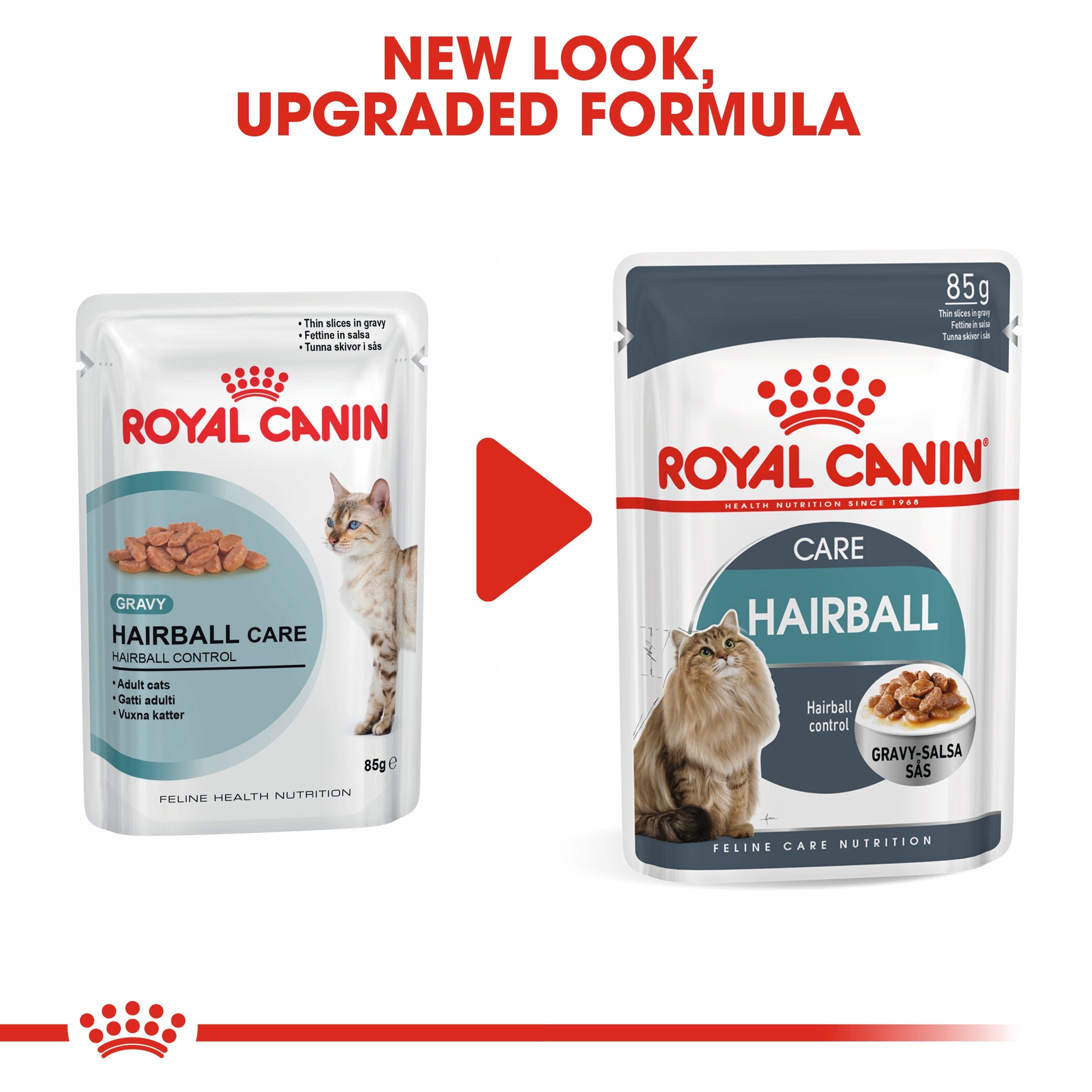Royal Canin Hairball care (85gm\ Pouch) - Wet food for adult cats - Helps reduce hairball formation - Amin Pet Shop