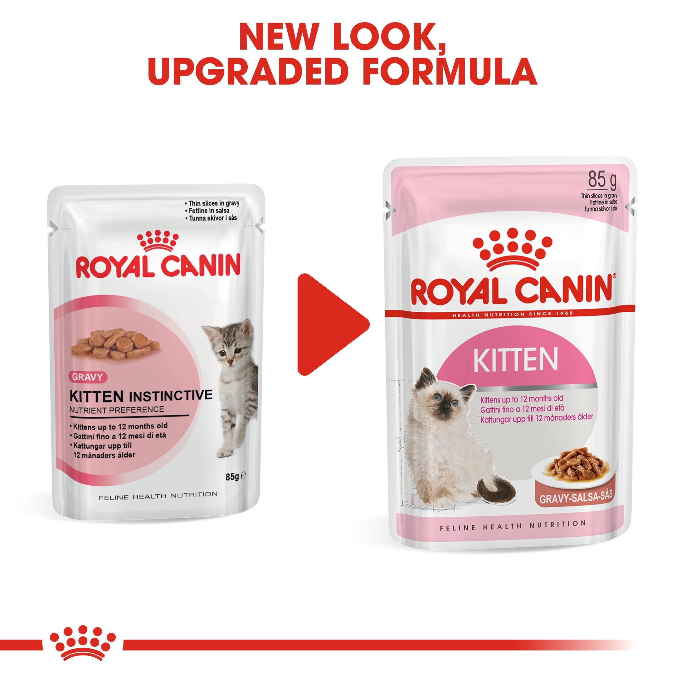 Royal Canin Kitten In Gravy (85gm\ Pouch) - wet food for kittens up to 12 months - Amin Pet Shop